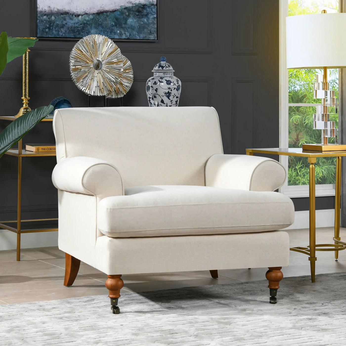 Alana Lawson - Accent Arm Chair Casters by Unique Piece Furniture