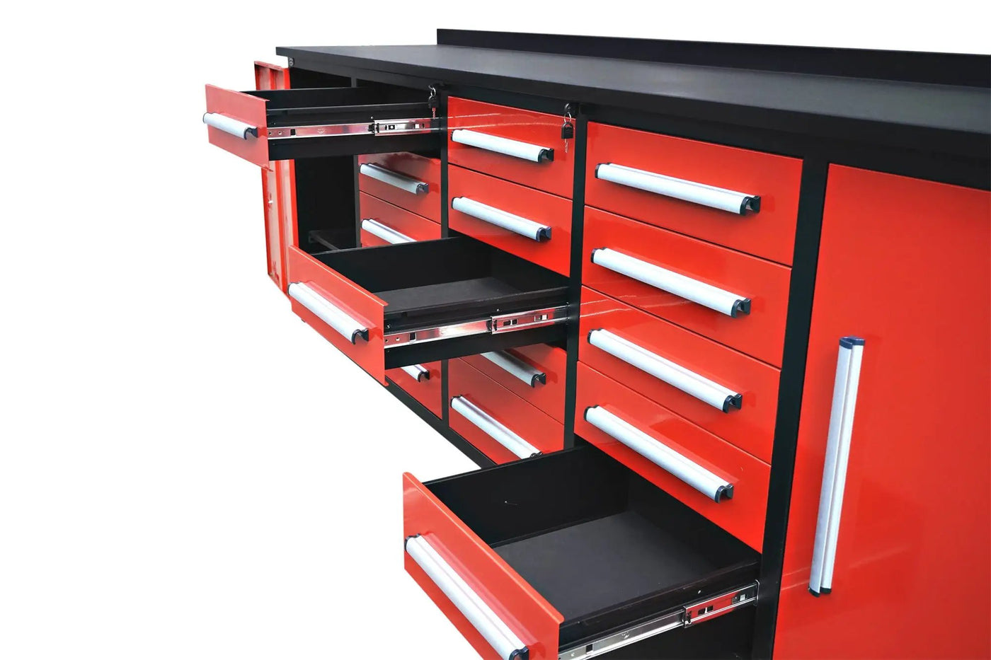Storage Cabinet With Work Bench (15 Drawers And 2 Cabinets) by HouseOfZazla