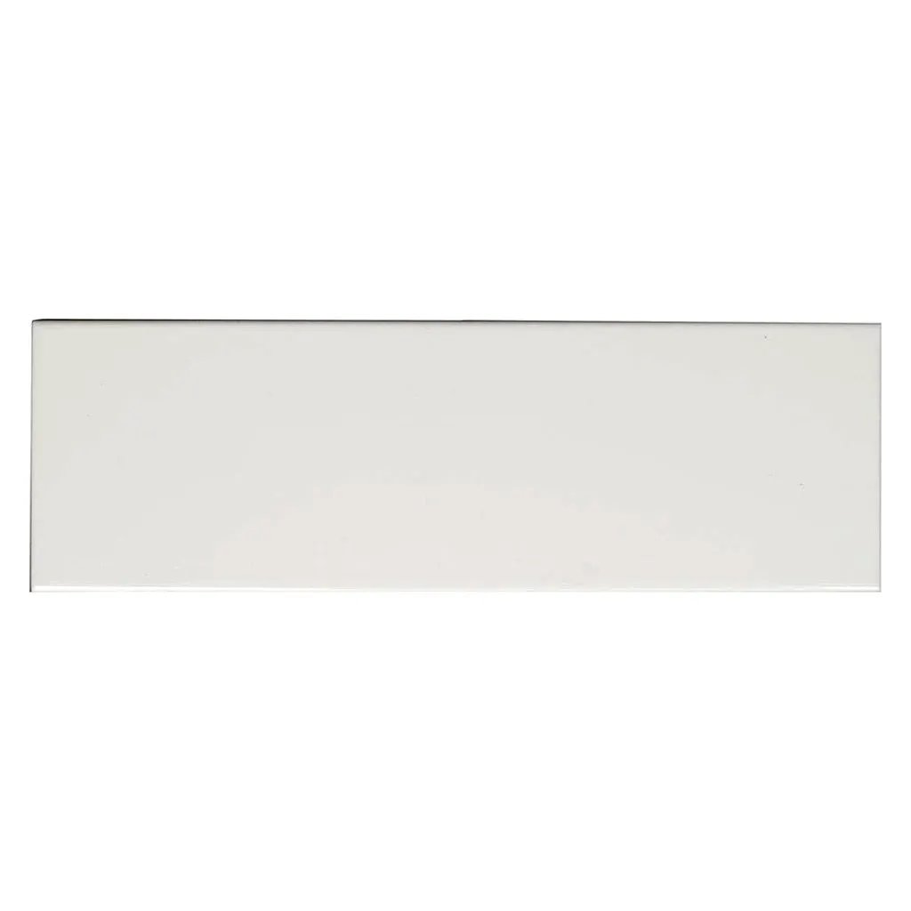 White 4x12 Matte Ceramic Subway Tile (34 pack, 10.4 sq ft/case) by Apollo Tile