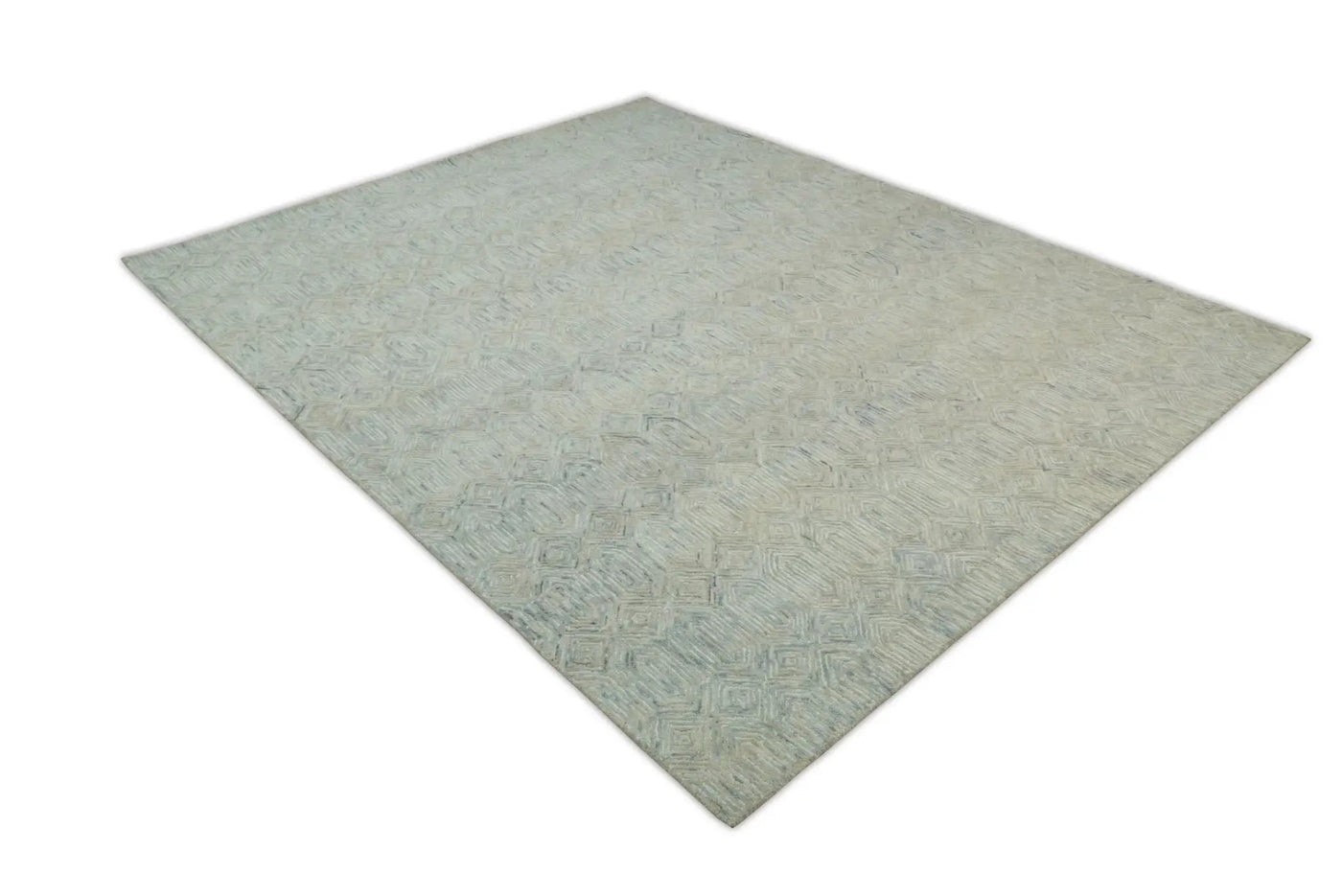 Beige Modern Style Hand Tufted Wool Area Rug by The Rug Decor