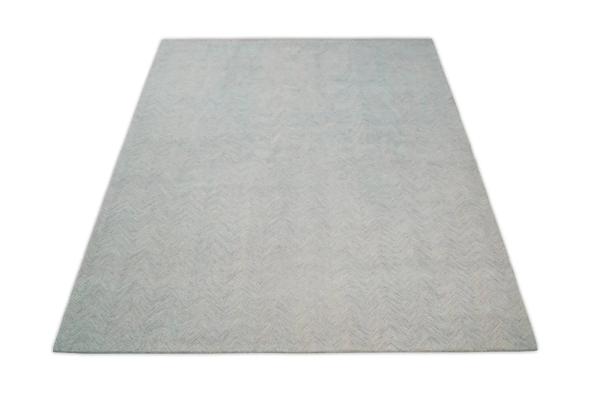 Gray Modern Style Hand Tufted Wool Area Rug by The Rug Decor