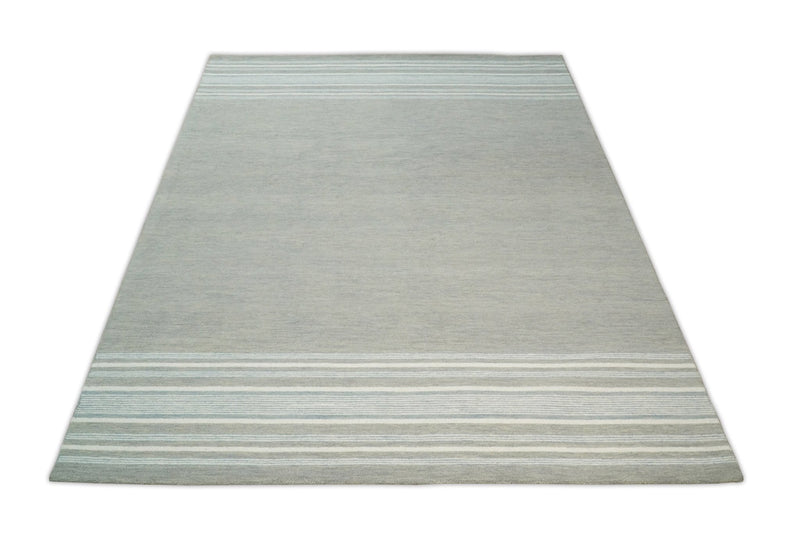 Gray Modern Style Hand Tufted Wool Area Rug by The Rug Decor