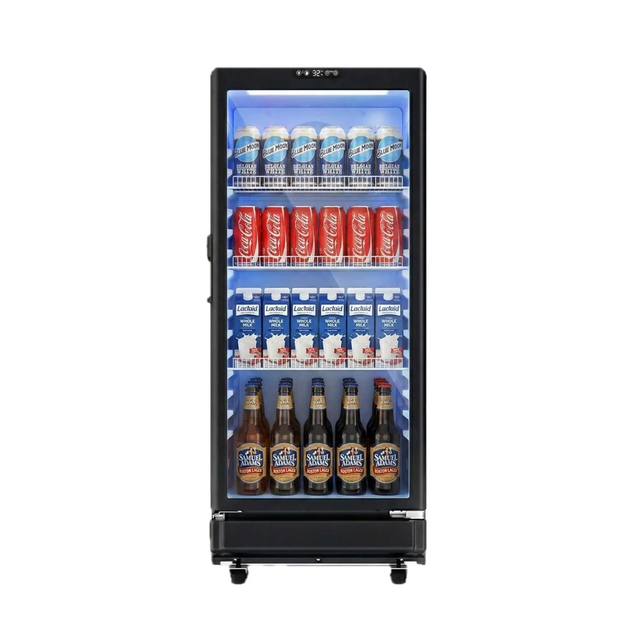 6.0 Cu.Ft Commercial Beverage Refrigerator With Glass Door And Adjustable Shelves (SAK28460) by SAKSBY WHOLESALE
