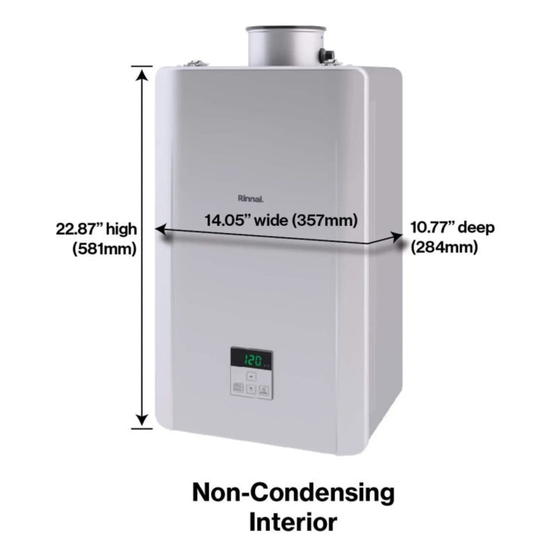 RN 6.6 GPM Indoor 160K BTU Non-Condensing Tankless Natural Gas Water Heater (SAK84516) by SAKSBY WHOLESALE