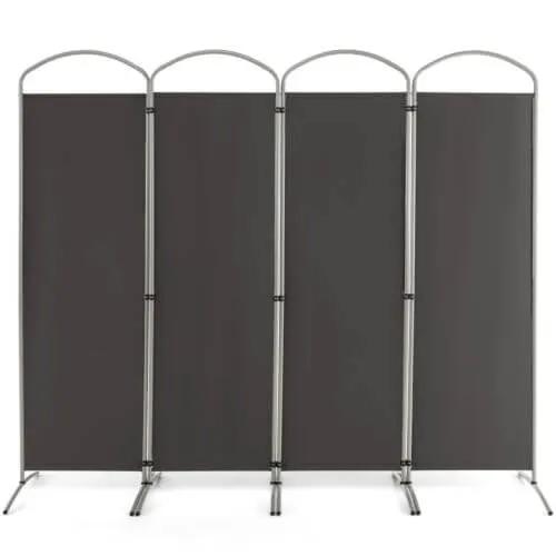 6.2Ft Folding 4-Panel Room Divider for Home Office Living Room, photo 10 of 11