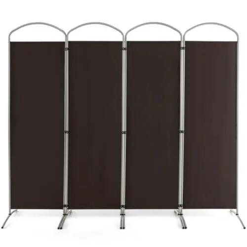 6.2Ft Folding 4-Panel Room Divider for Home Office Living Room, photo 3 of 11
