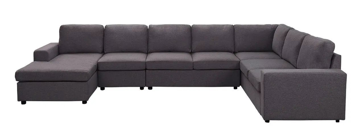 Tifton - 7 Seat Reversible Modular Sectional Sofa Chaise by HouseOfZazla
