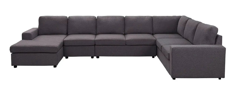 Tifton - 7 Seat Reversible Modular Sectional Sofa Chaise by HouseOfZazla