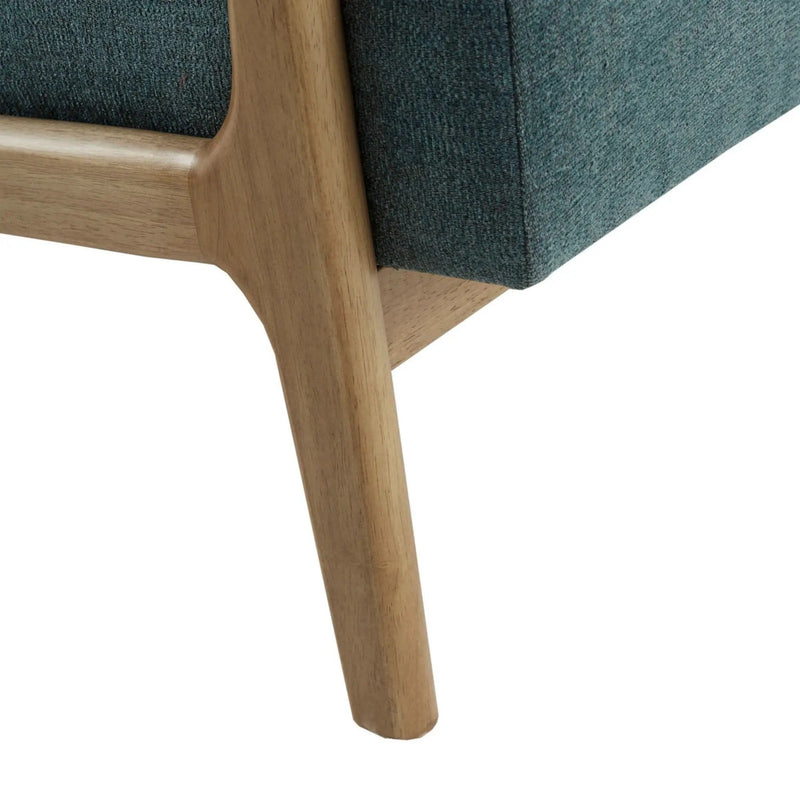 Mid-Century Style Lounge Chair With Upholstered Seat by Unique Piece Furniture