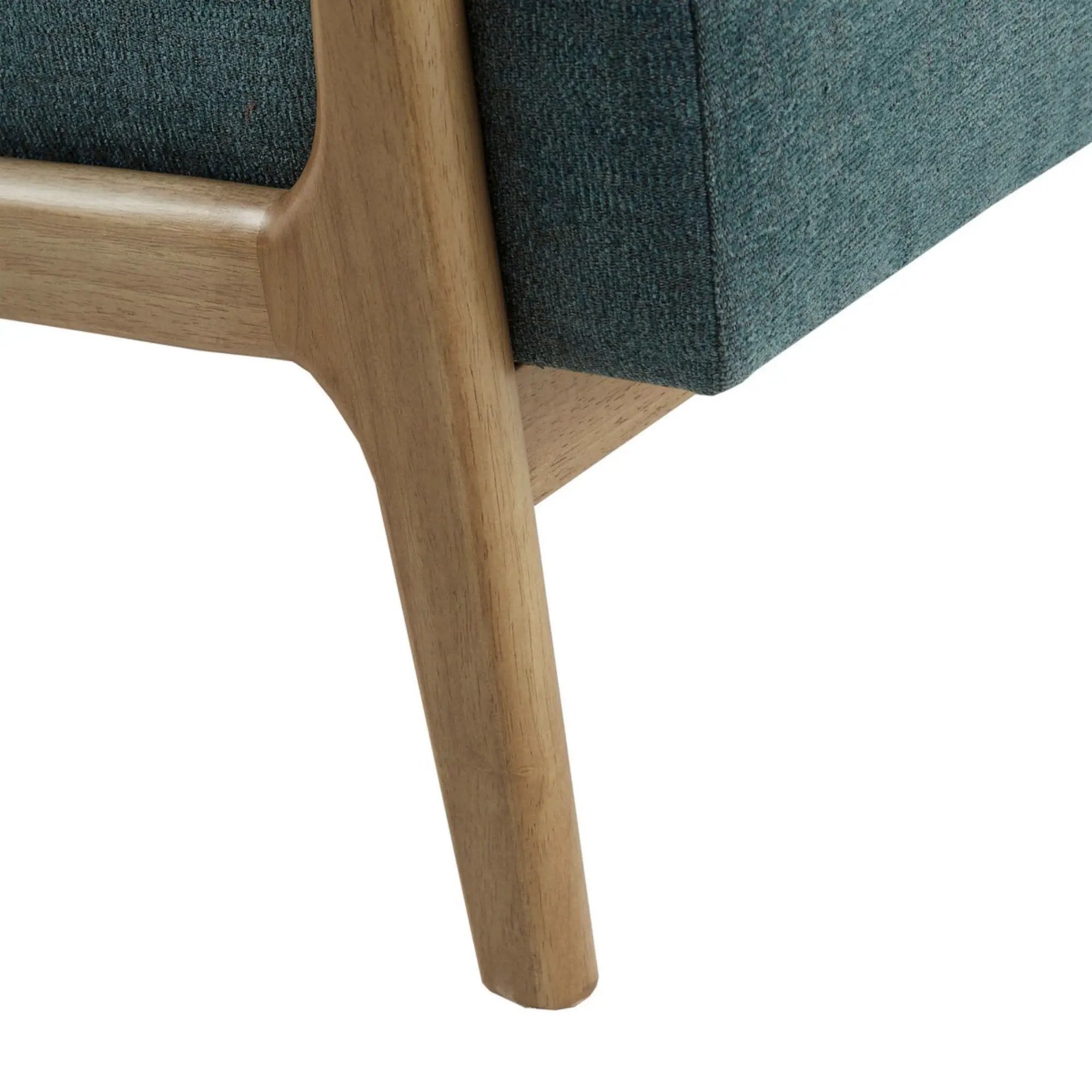 Mid-Century Style Lounge Chair With Upholstered Seat by HouseOfZazla