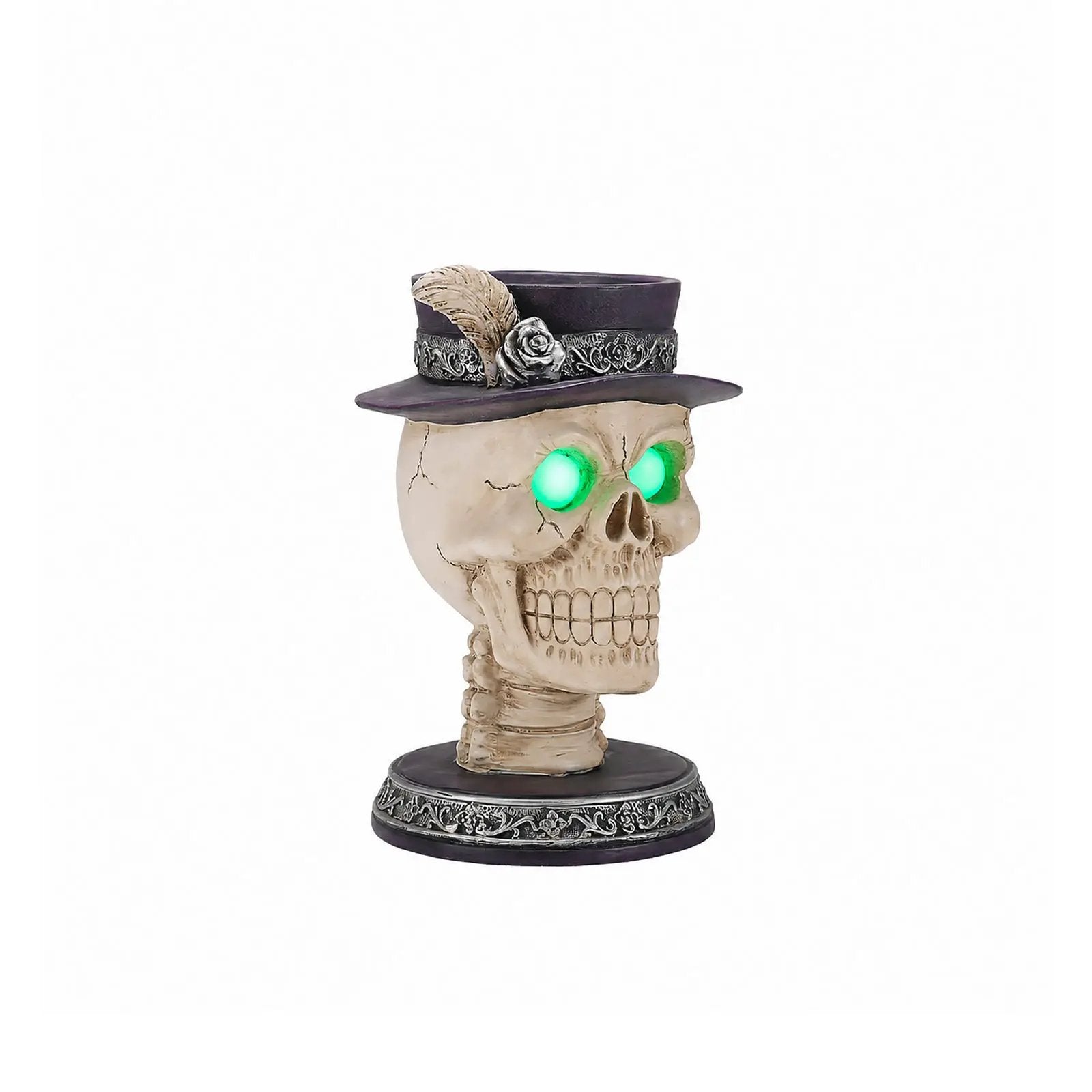 Halloween Skull Candle Holder with Glowing by HouseOfZazla