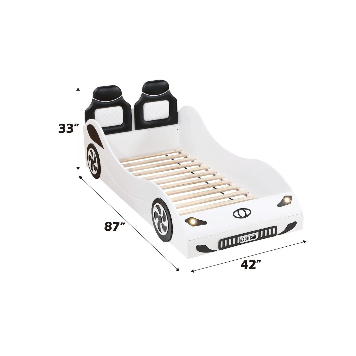 Colen - Twin Car Bed With LED by HouseOfZazla