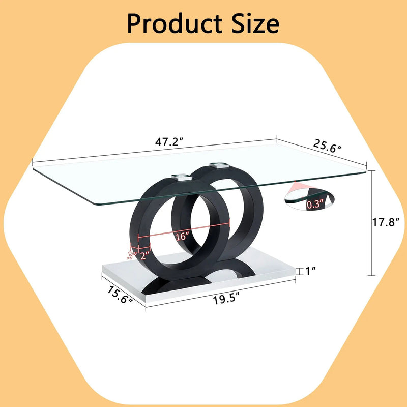 Minimalist Coffee Table - Black by Unique Piece Furniture