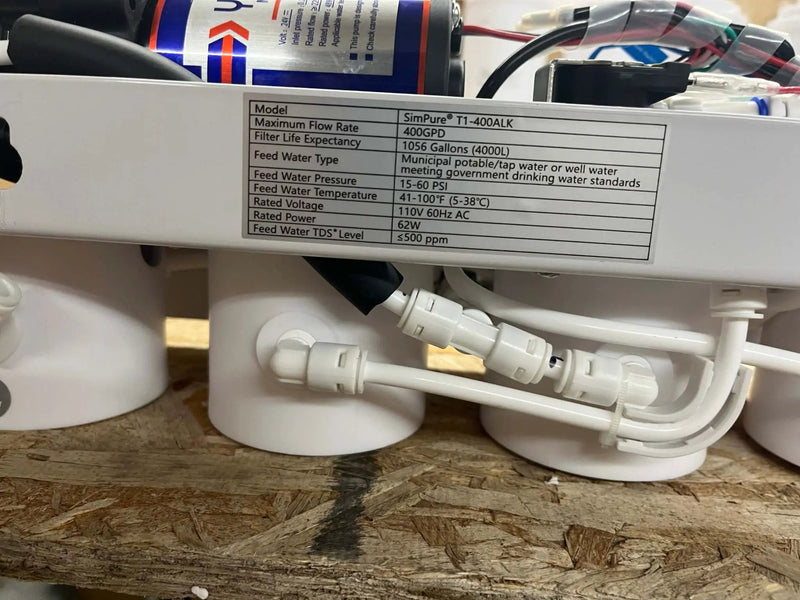 USED LIKE NEW SimPure Alkaline UV Reverse Osmosis System, NSF/ANSI 58 Certified, Tankless RO Water Filter System 400 GPD, pH+ Remineralization Water Filtration Unde by Selzalot