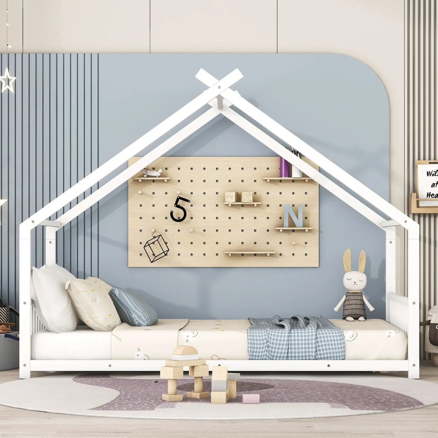 Metal House Bed by Unique Piece Furniture
