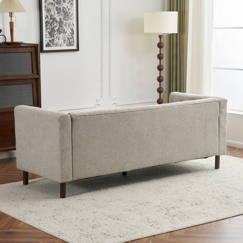 Upholstered Sofa Modern 3 Seater Sofa Couch With Tufted Design For Living Room by HouseOfZazla