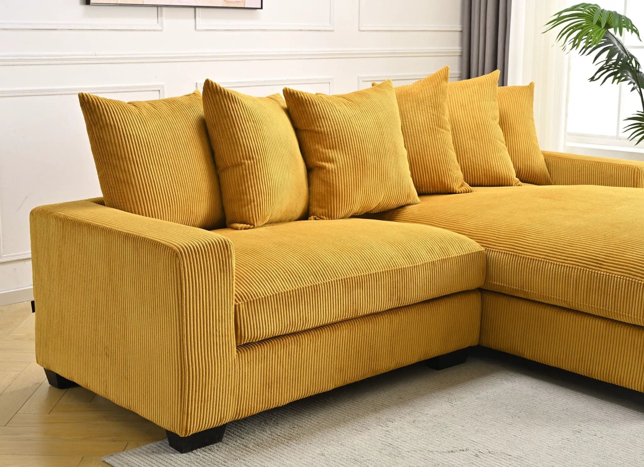 Luxe - Oversized 2 Piece Sectional Couches For Living Room, L Shaped Sofa With Chaise by HouseOfZazla