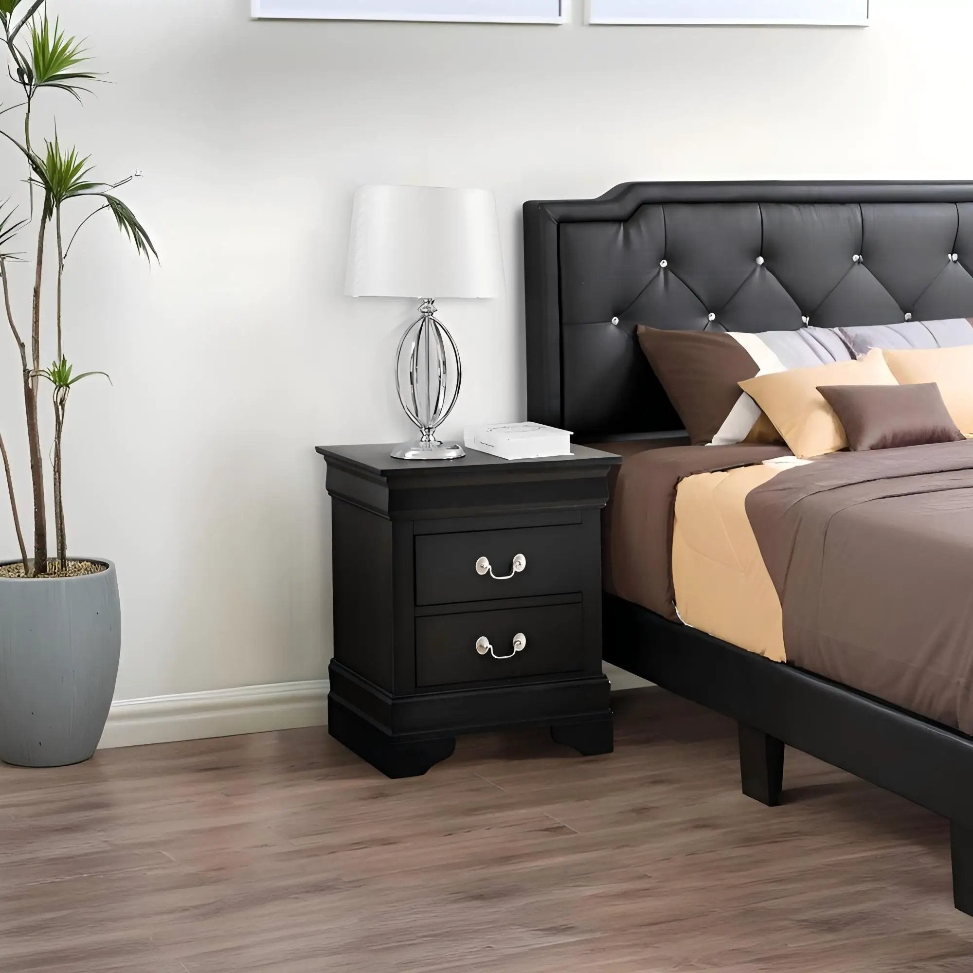 Traditional Style Bedroom Accent Nightstand by HouseOfZazla