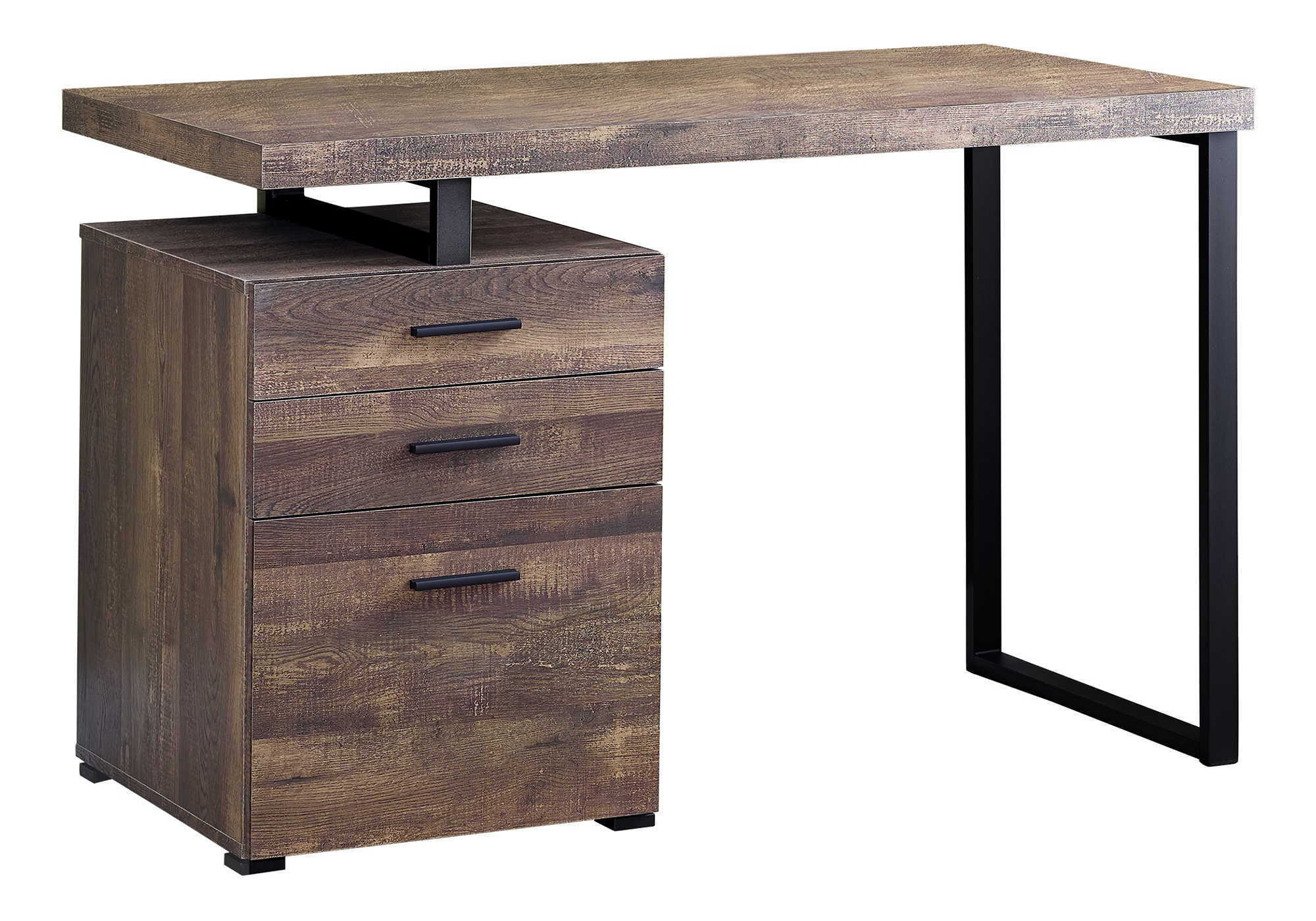 Computer Desk For Home Office, Left, Right Set - Up, Ample Storage Drawers by Unique Piece Furniture
