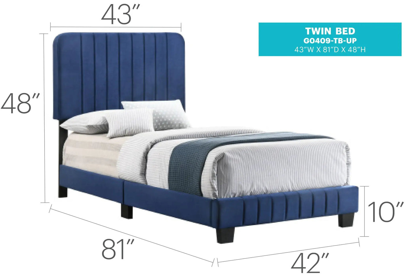 Channel Tufted Bed by HouseOfZazla