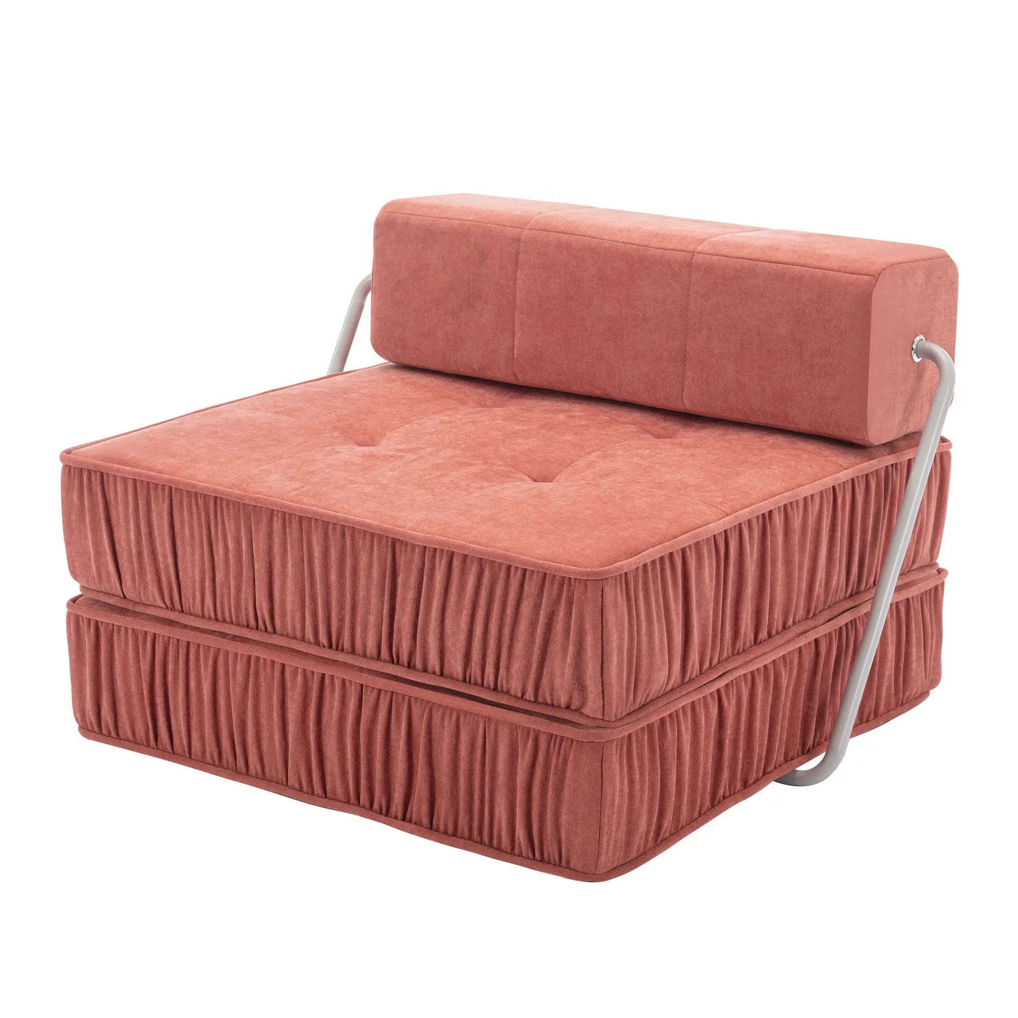 Folding Sofa With Removable Back Cushion, Convertible Futon Sleeper Chair by Unique Piece Furniture