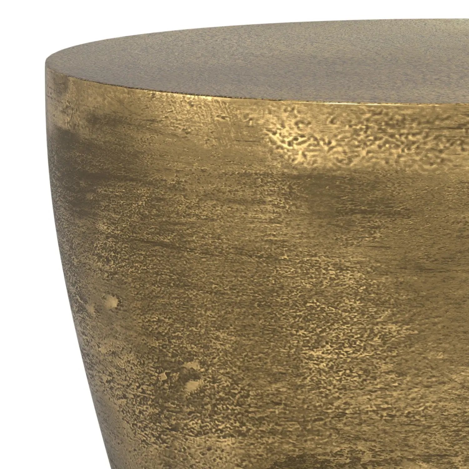 Cavan - Cast Aluminum Side Table - Antique Brass by Unique Piece Furniture