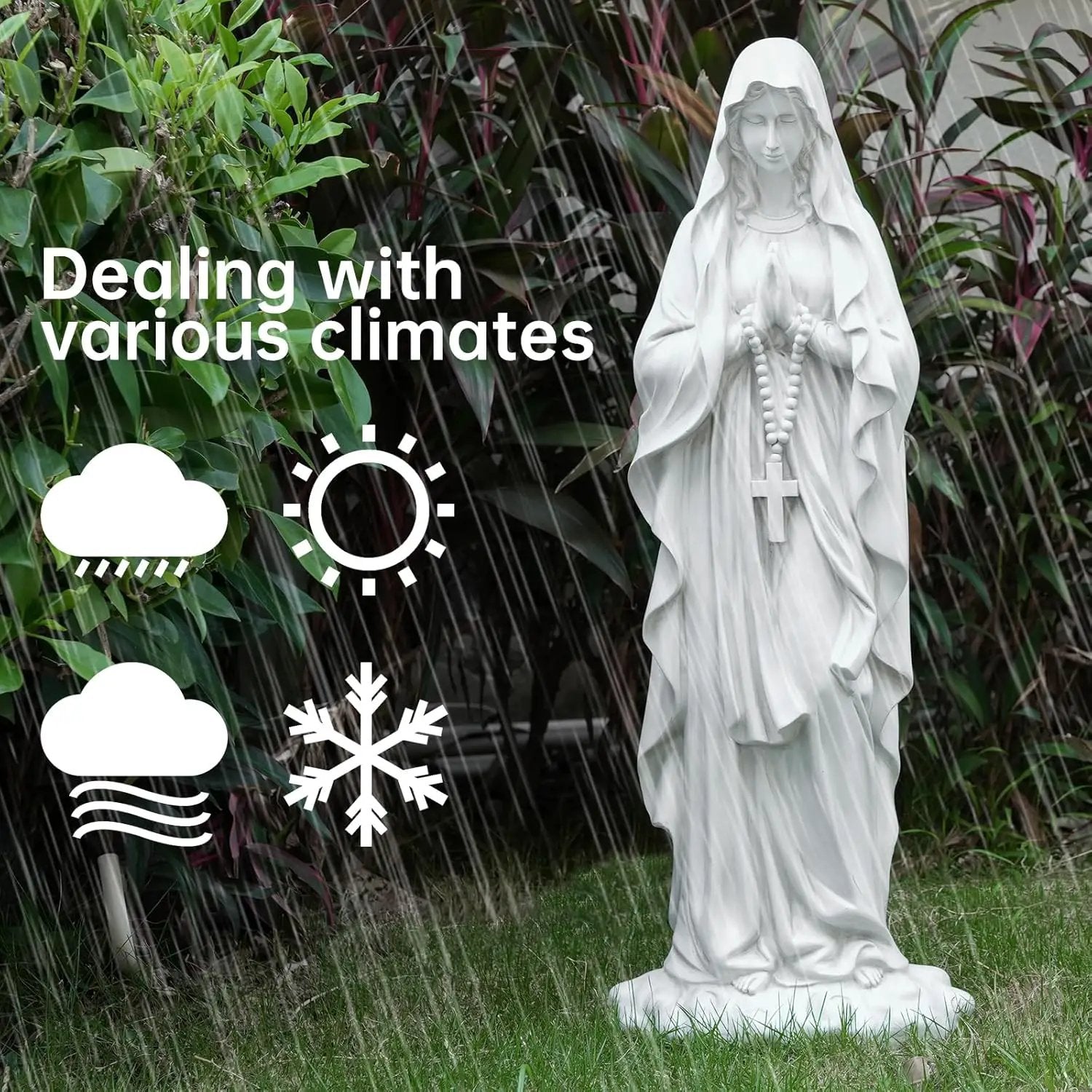 31.5" Large Madonna Prayer Statue by HouseOfZazla