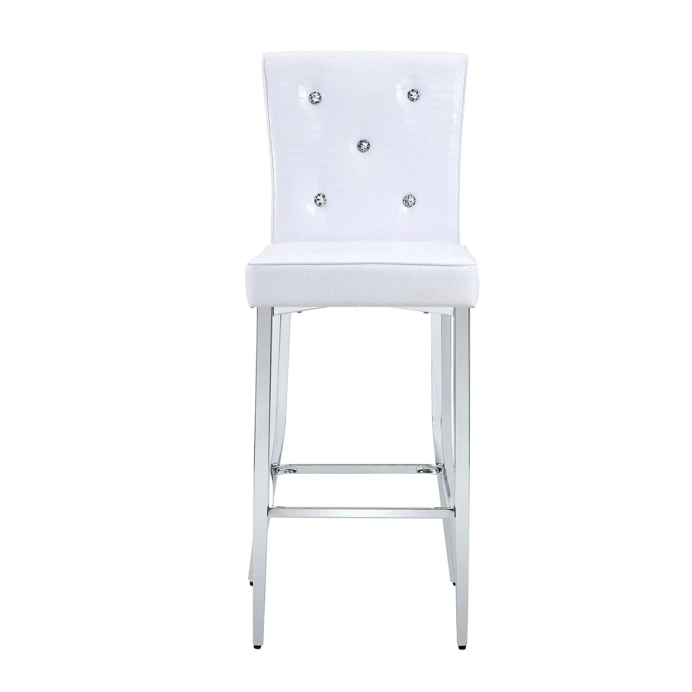 Bar Chairs & Crystal Clasp Design (Set of 2) by Unique Piece Furniture