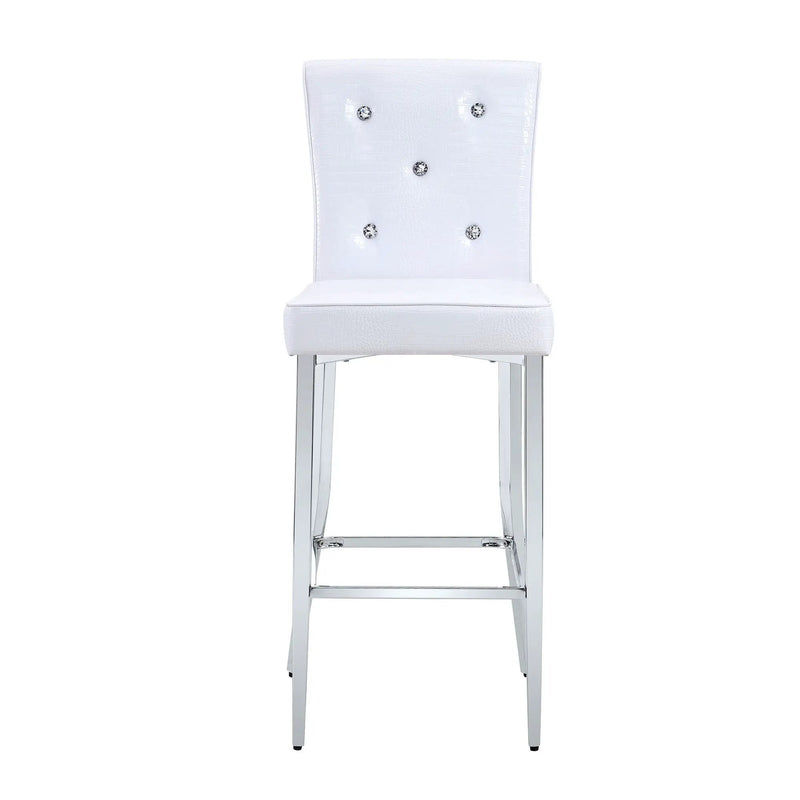 Bar Chairs & Crystal Clasp Design (Set of 2) by Unique Piece Furniture