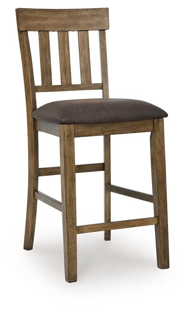 Urbinforte - Upholstered Barstool (Set of 2) - Light Brown by Unique Piece Furniture