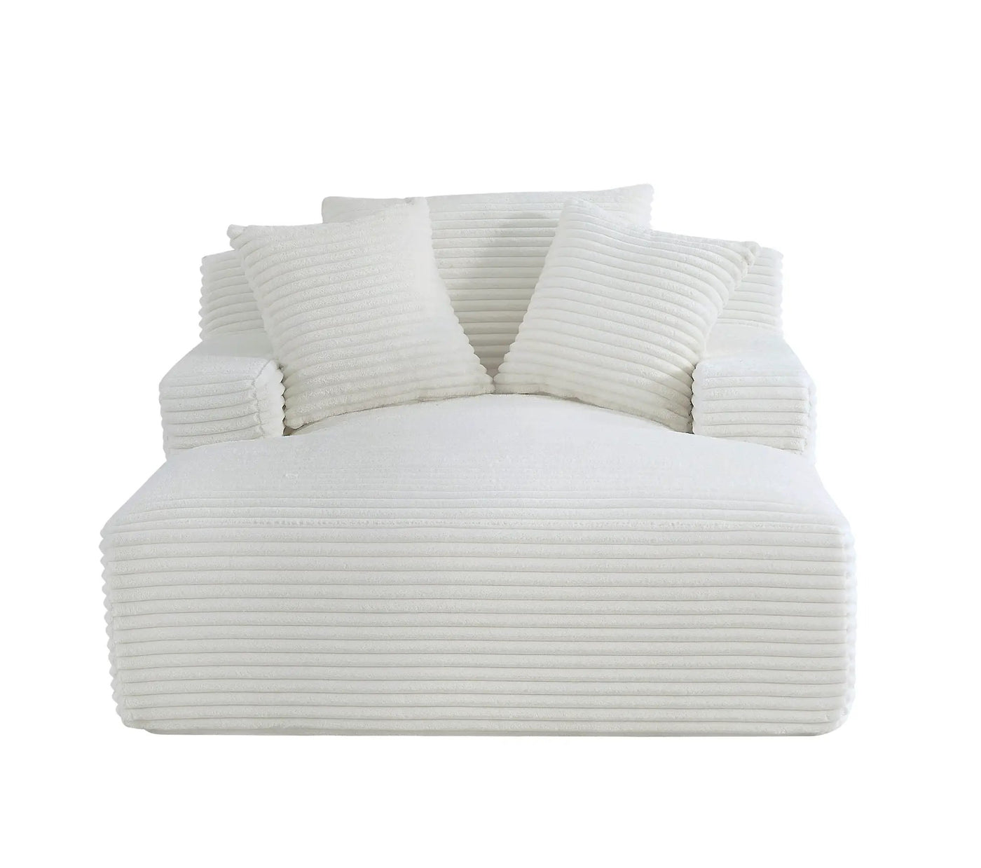 Cloudline - Oversized Chaise Lounge, Modern Comfy Couch With Full Foam Cushioning, Cozy Sleeper Sofabed by Unique Piece Furniture