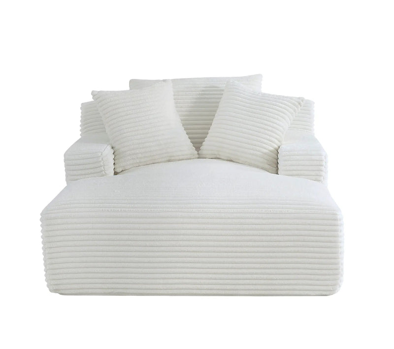Cloudline - Oversized Chaise Lounge, Modern Comfy Couch With Full Foam Cushioning, Cozy Sleeper Sofabed by Unique Piece Furniture
