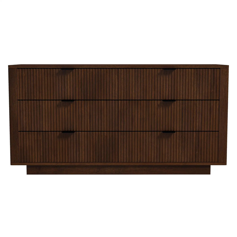Lola - Dresser With 6 Drawers - Dark Brown by HouseOfZazla