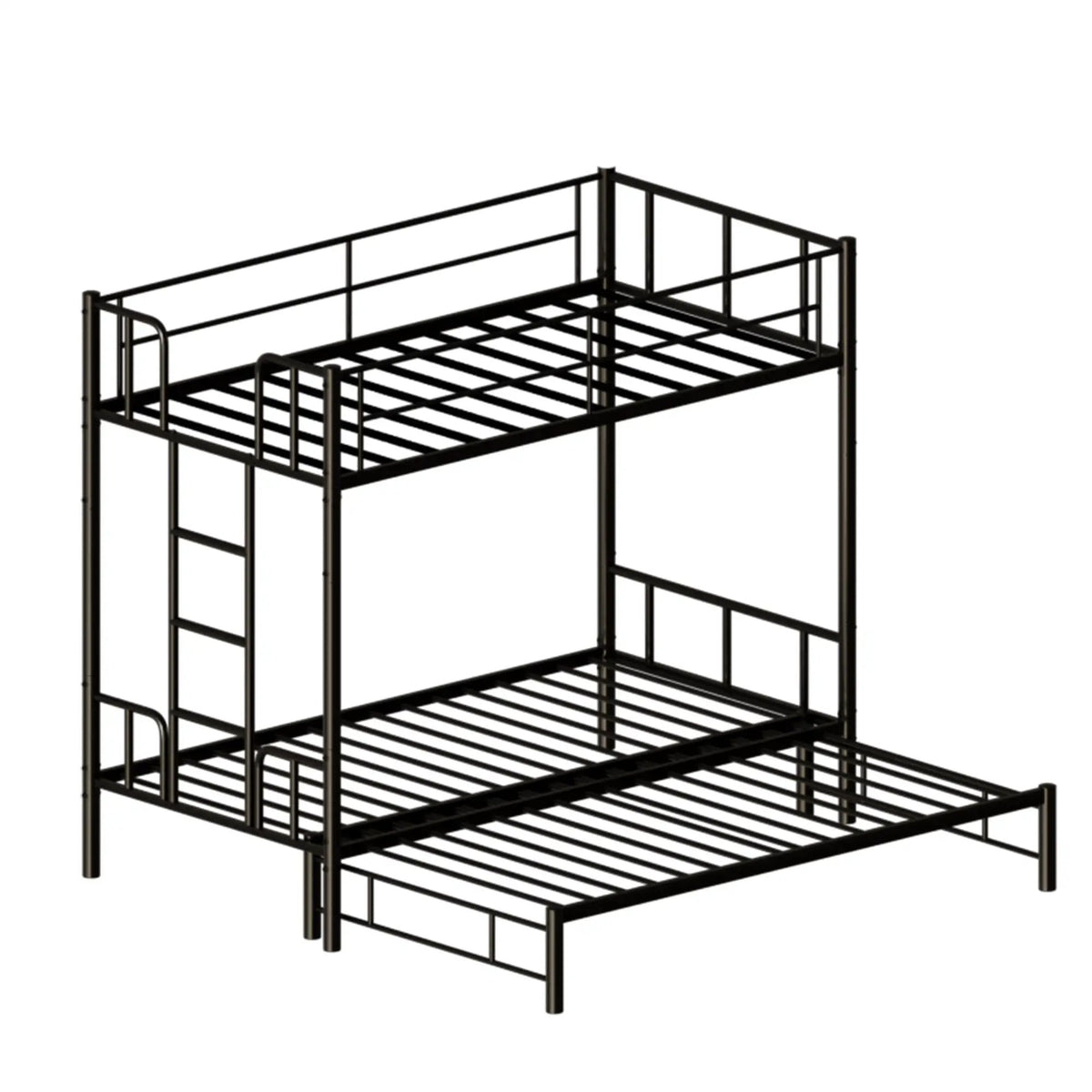 Twin Size Metal Pull-Out Bunk Bed by HouseOfZazla