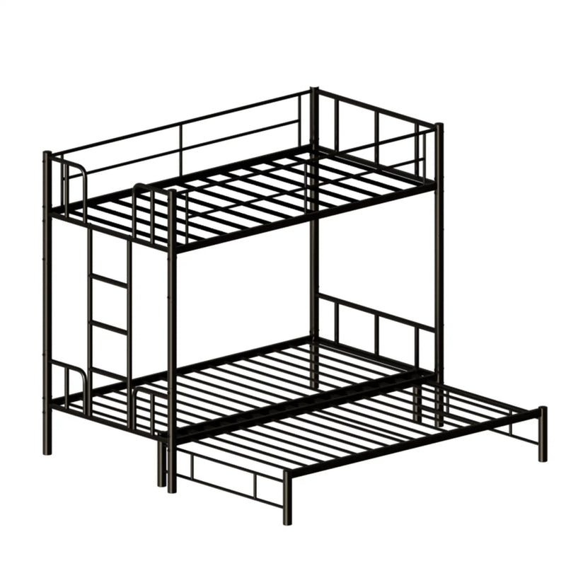 Twin Size Metal Pull-Out Bunk Bed by HouseOfZazla