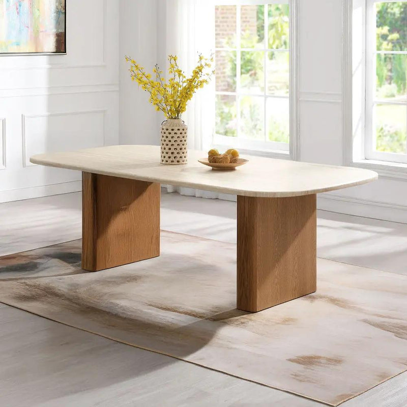 Lidi - Dining Table - Brown / Natural by Unique Piece Furniture