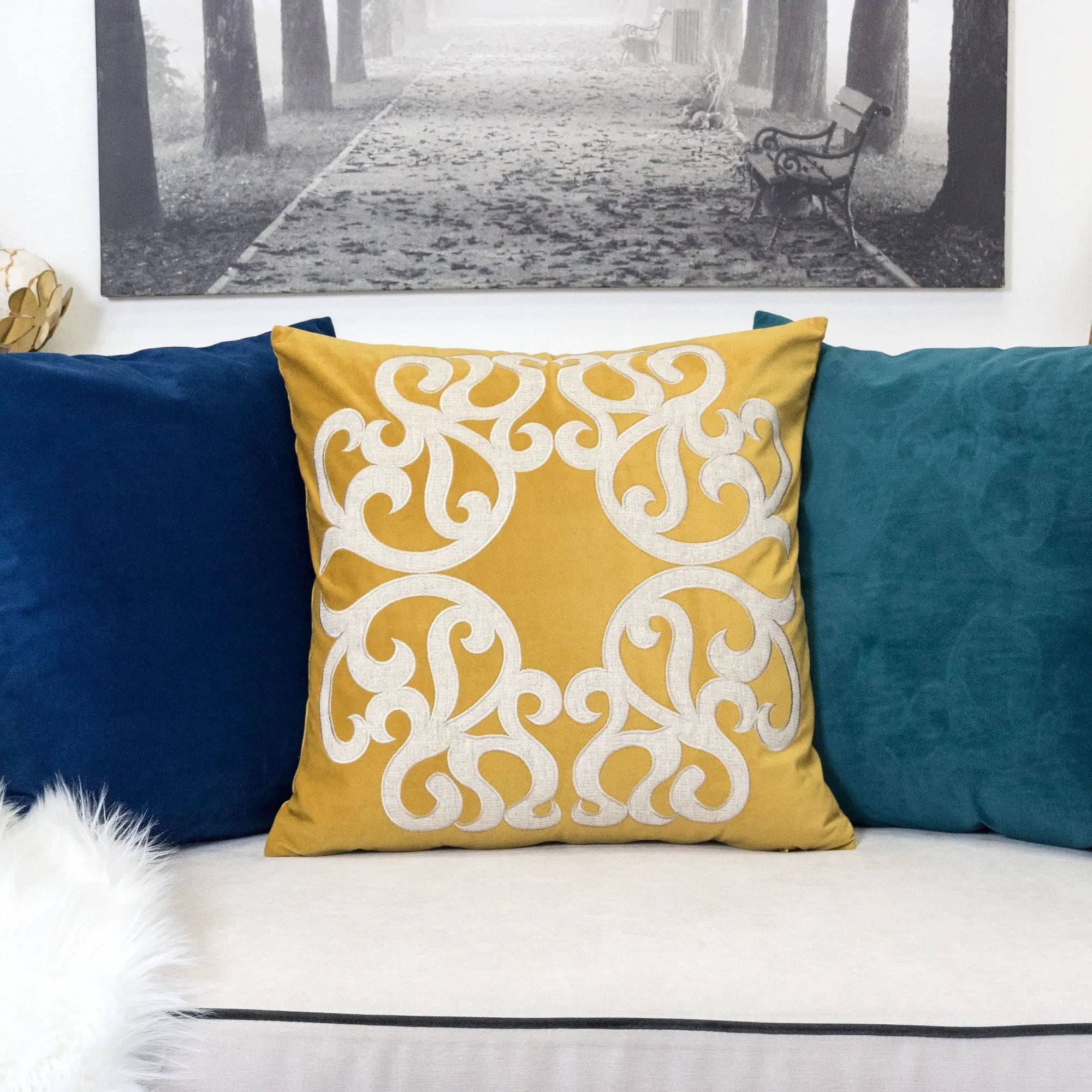 Dora - Pillow Cover With Matching Back by Unique Piece Furniture