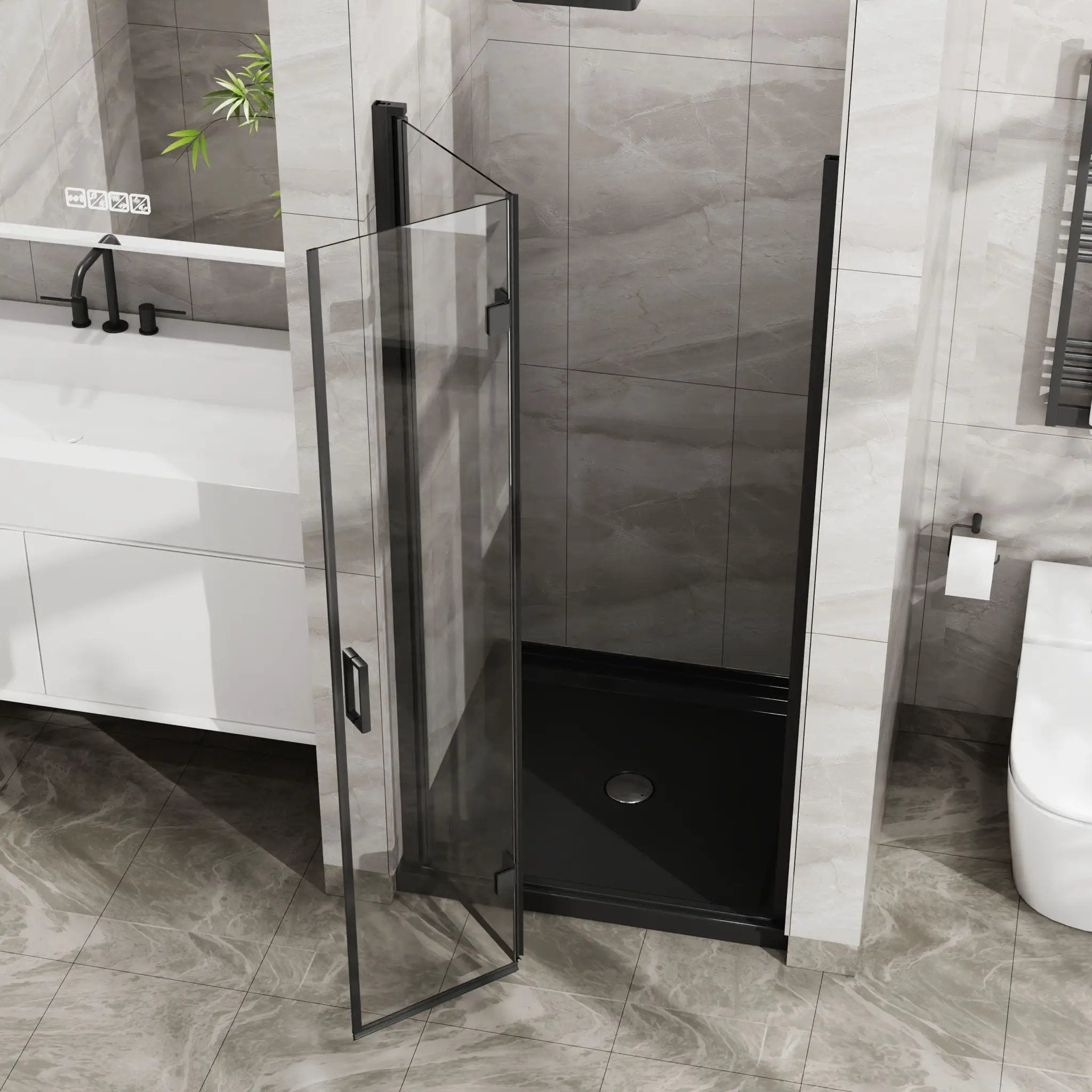 Goodyo - Frameless Glass Shower Door Bifold by HouseOfZazla