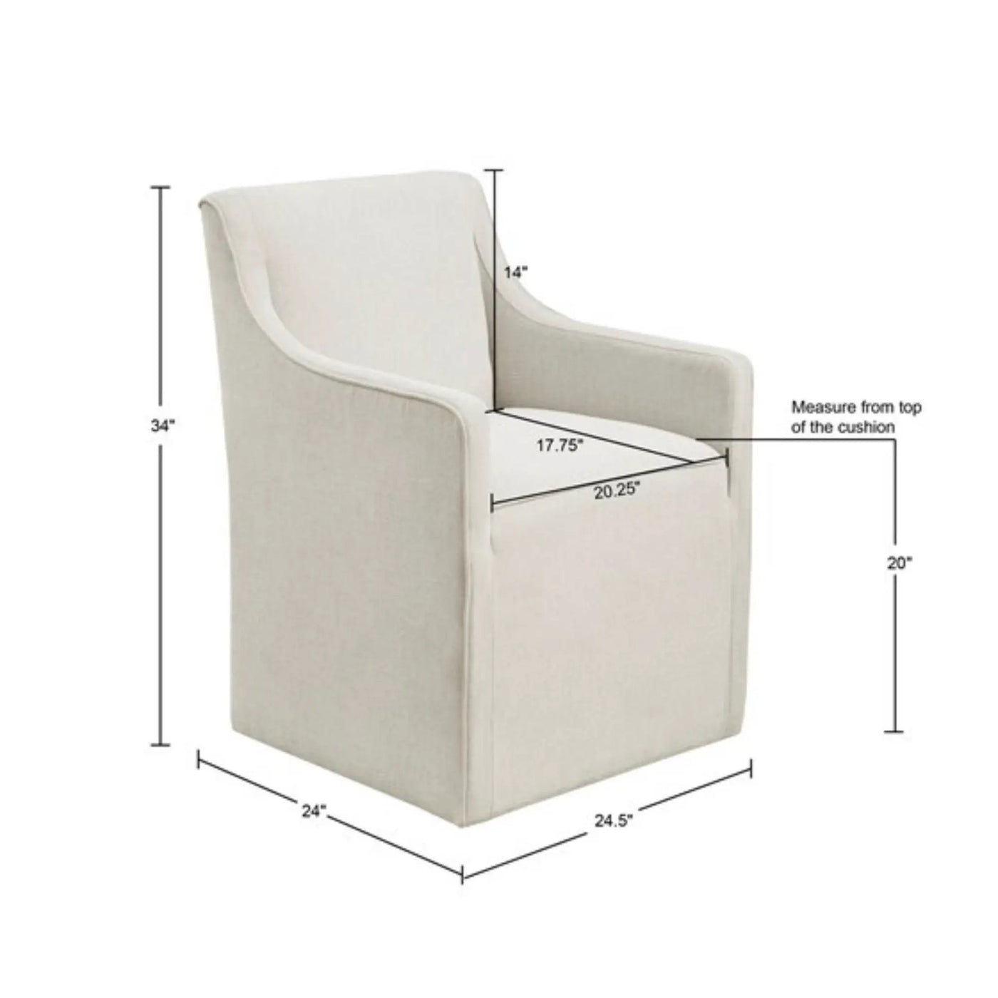 Traditional Skirted Dining Arm Chair by HouseOfZazla