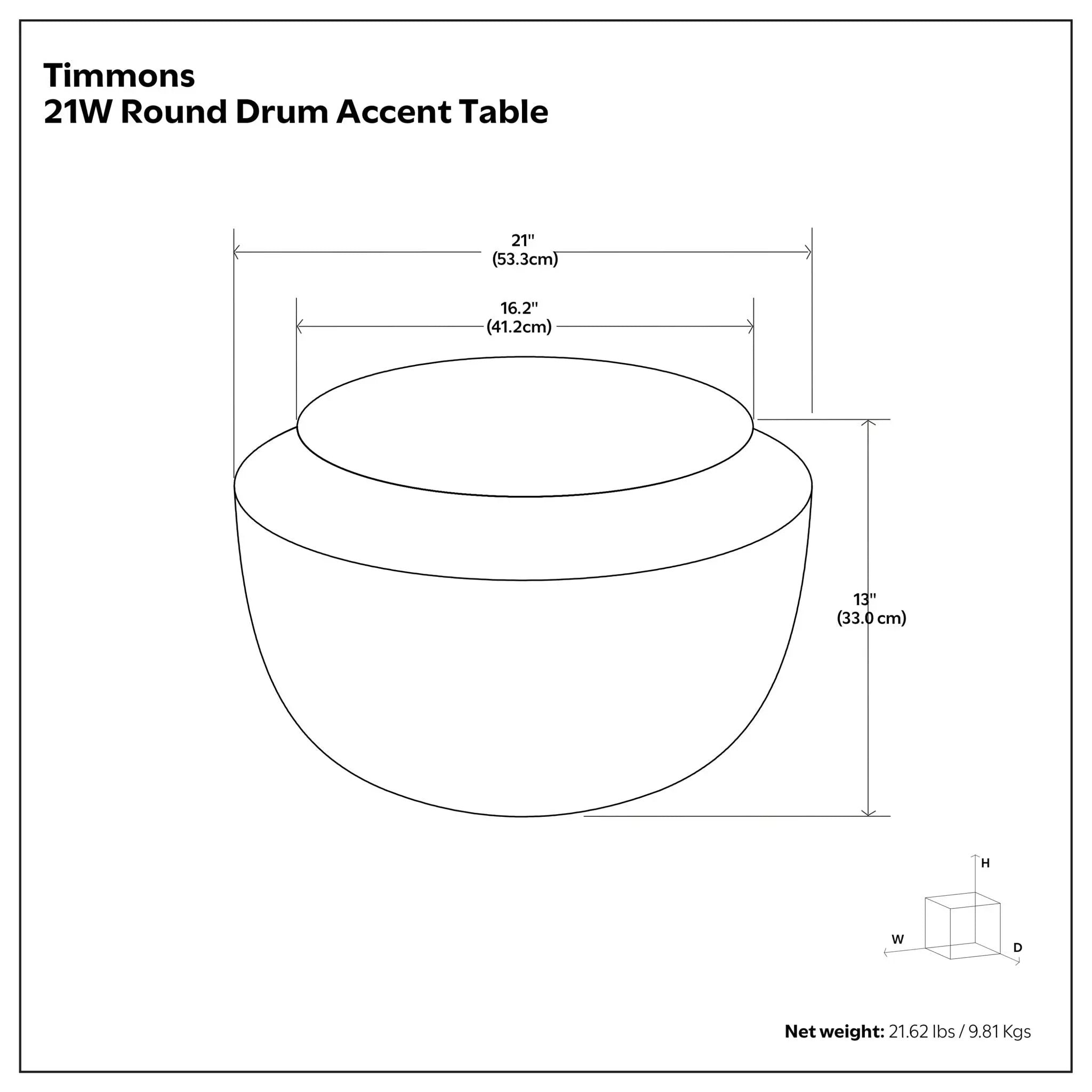 Timmons - Cast Aluminum Coffee Table - Brown by Unique Piece Furniture
