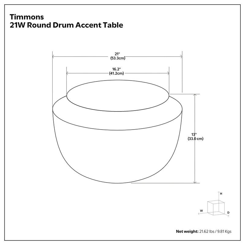 Timmons - Cast Aluminum Coffee Table - Brown by Unique Piece Furniture