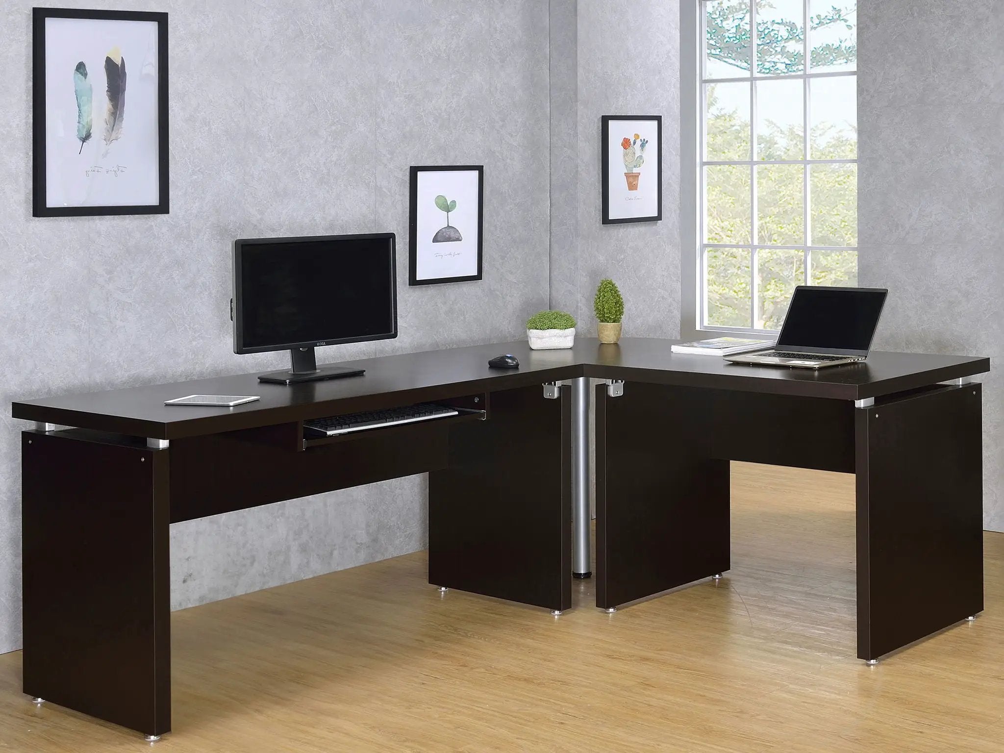 Skylar 39-inch Engineered Wood Writing Desk Cappuccino by Unique Piece Furniture