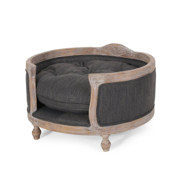 Upholstered Pet Bed, Fabric Dog Bed