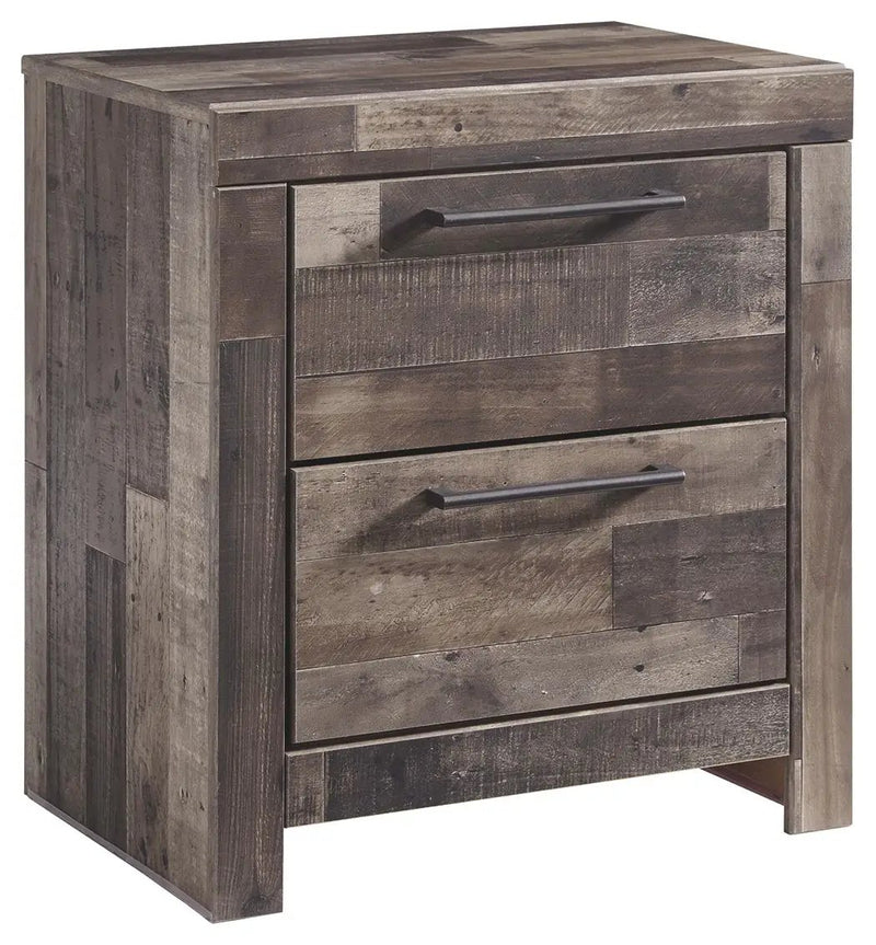 Derekson - Two Drawer Night Stand - Multi Gray by Unique Piece Furniture