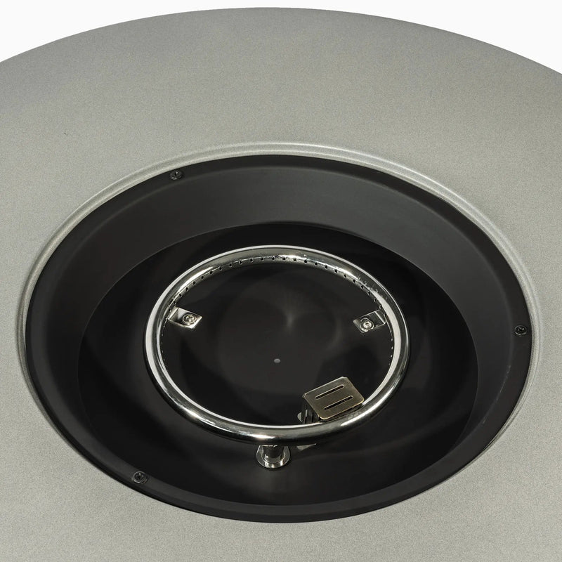 36'' Propane Gas Fire Pit Table - Grey Steel by HouseOfZazla