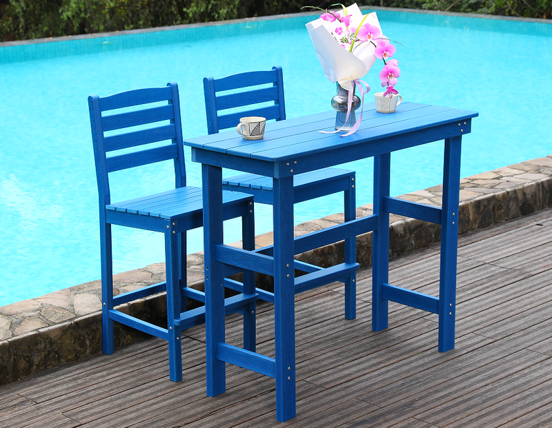 Outdoor Patio Bar Height Chair by HouseOfZazla