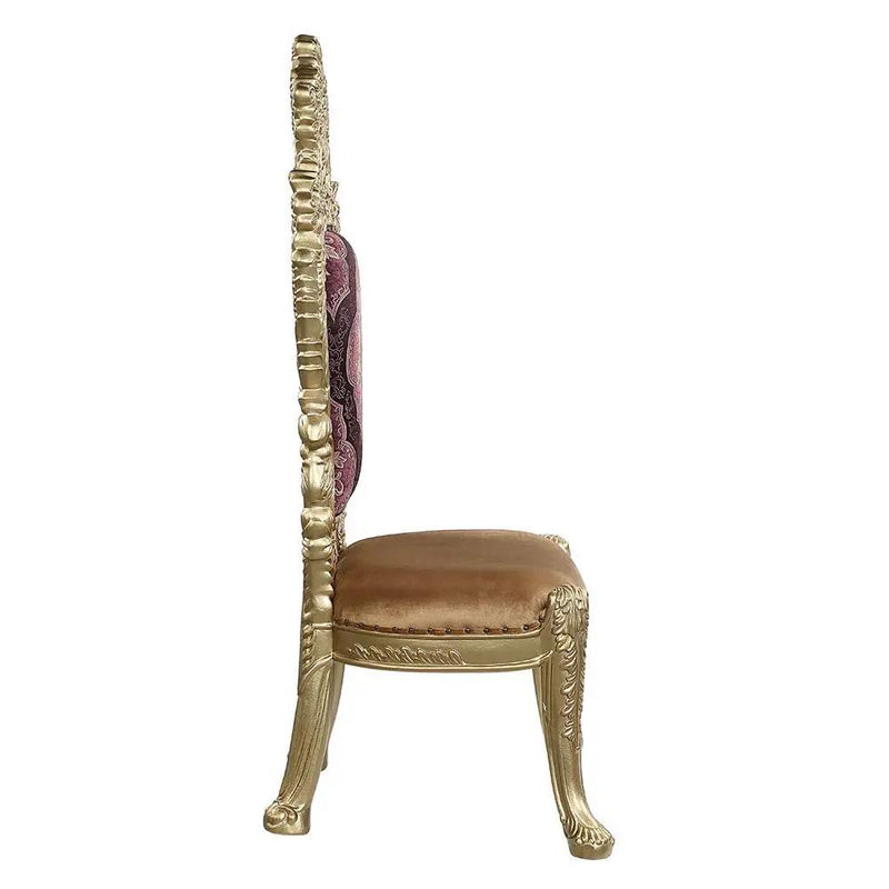 Bernadette - Side Chair (Set of 2) - Pattern Fabric & Gold by Unique Piece Furniture