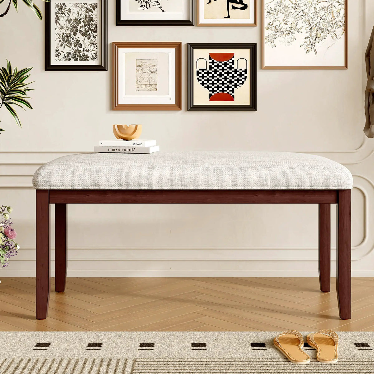 Upholstered Bench for Bedroom and Living Room by HouseOfZazla