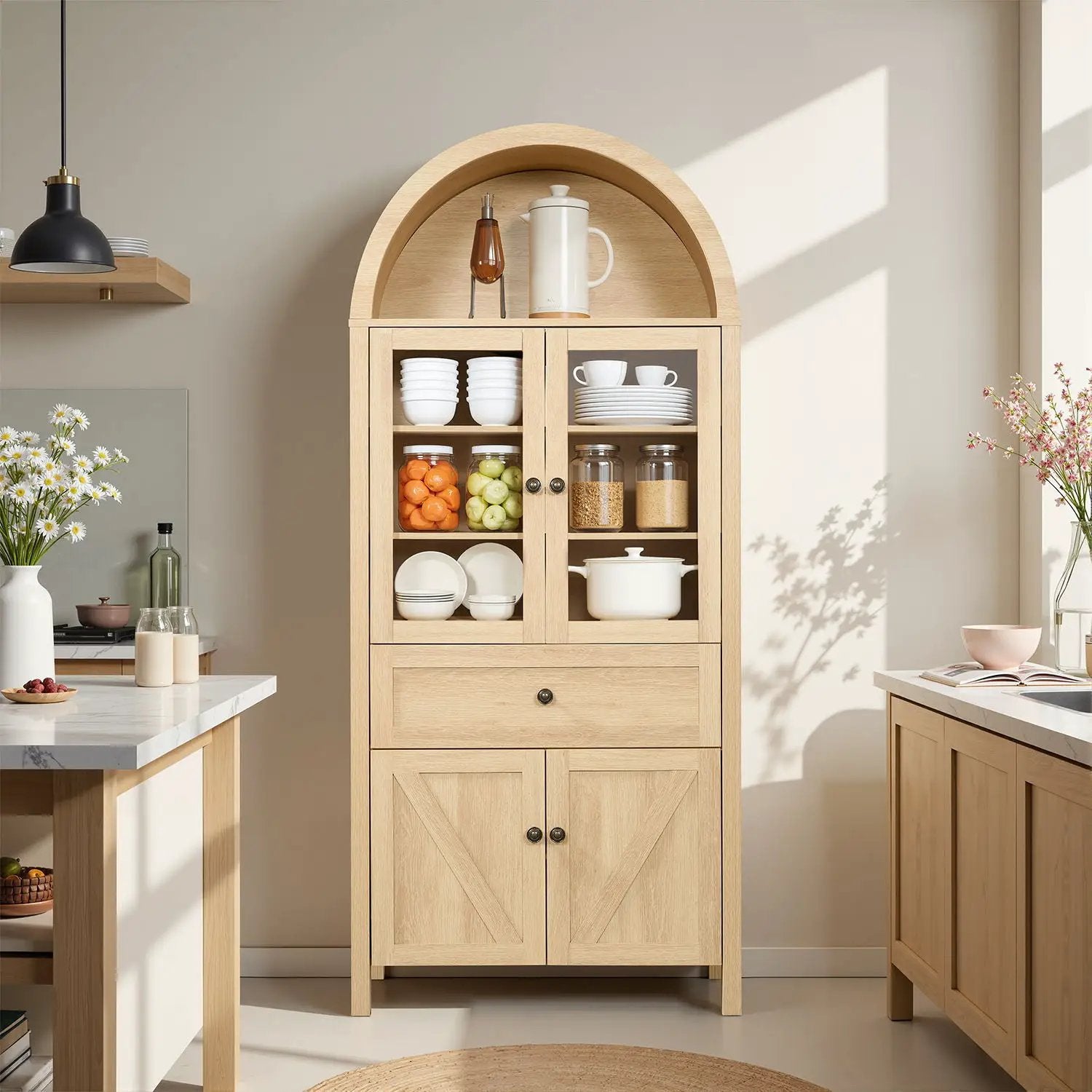 Retro Dome Cabinet With Large Storage Space by HouseOfZazla