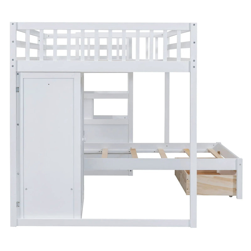 Bunk Bed With Wardrobe, Drawers by HouseOfZazla